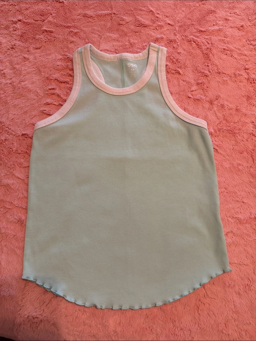 DSG Mint Ribbed Tank with Multicolor Shorts